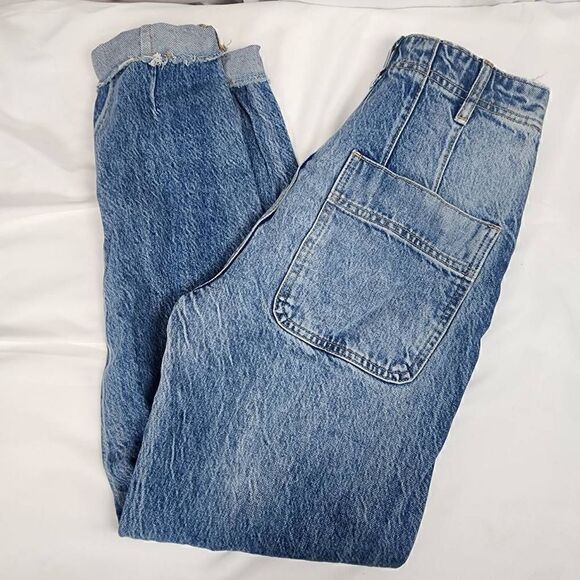 Free People We The Free Marion High Waisted Jean in Celeste Size 25 - Picture 7 of 14